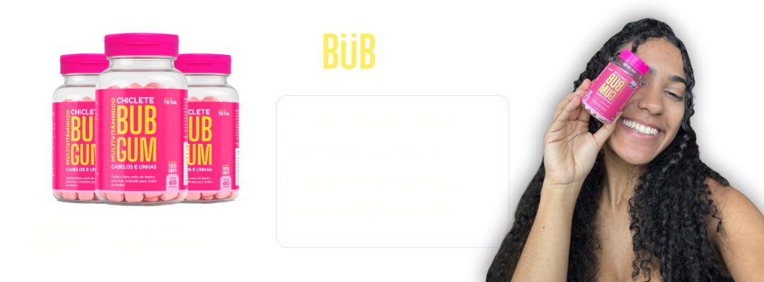 BUBGUM - Chiclete de Beleza para Cabelo, Pele e Unhas - Sem Filtro Feminino